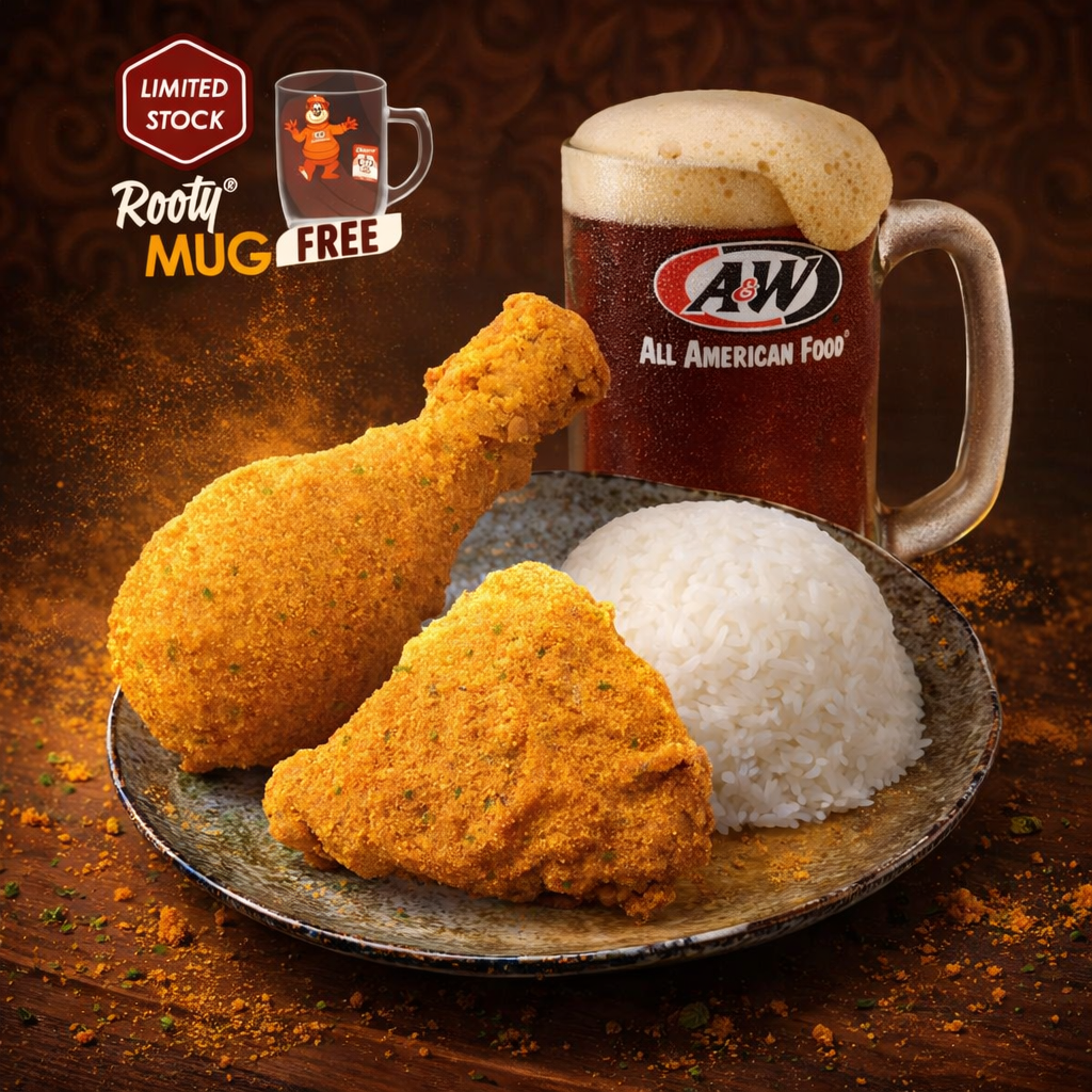 NEW! 2 Curry Aroma Chicken, Rice, RB & FREE! AWniversary Mug