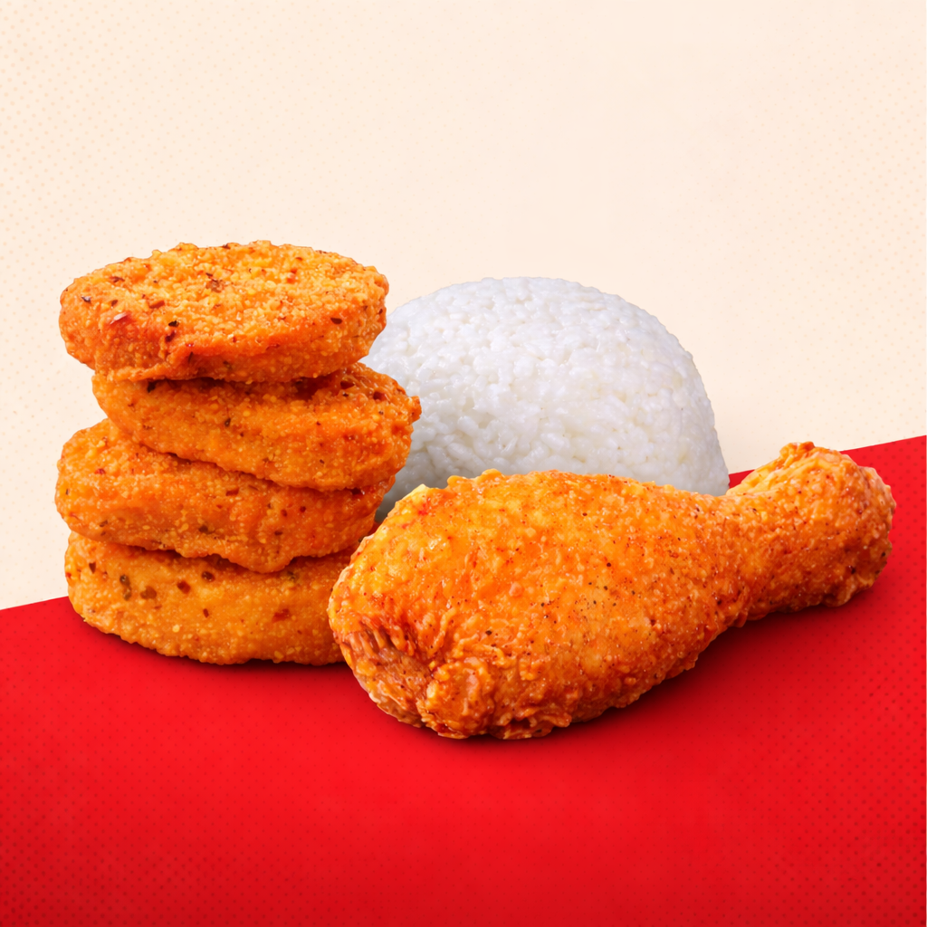 NEW! 4pc Spicy Chic Chunks, Aroma Chic & Rice
