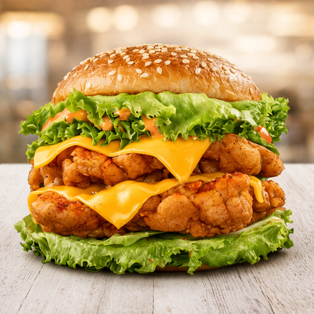 NEW! KETO Double Spicy Chicken Burger