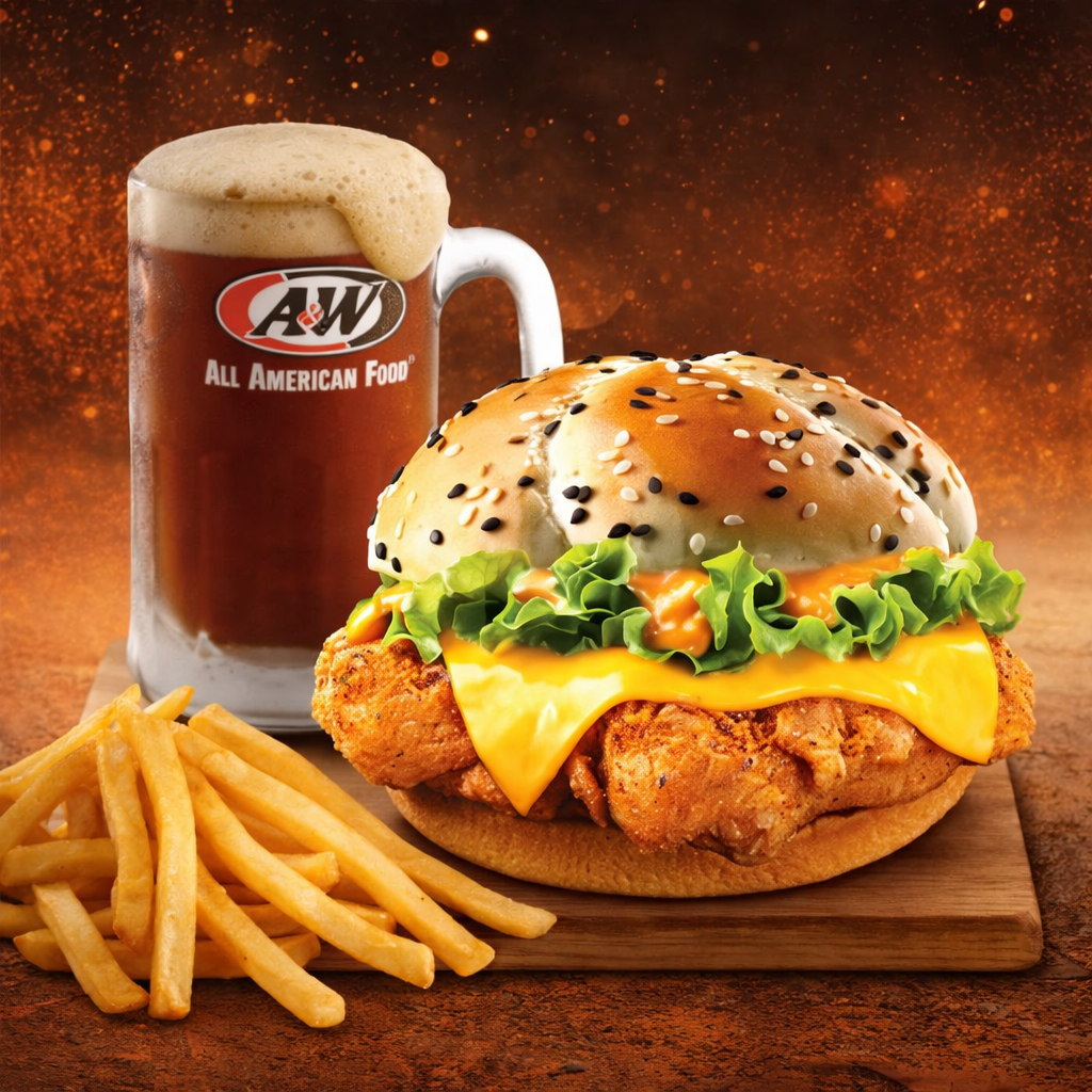 Paket Kentang H - Spicy Jumbo Chicken Sandwich