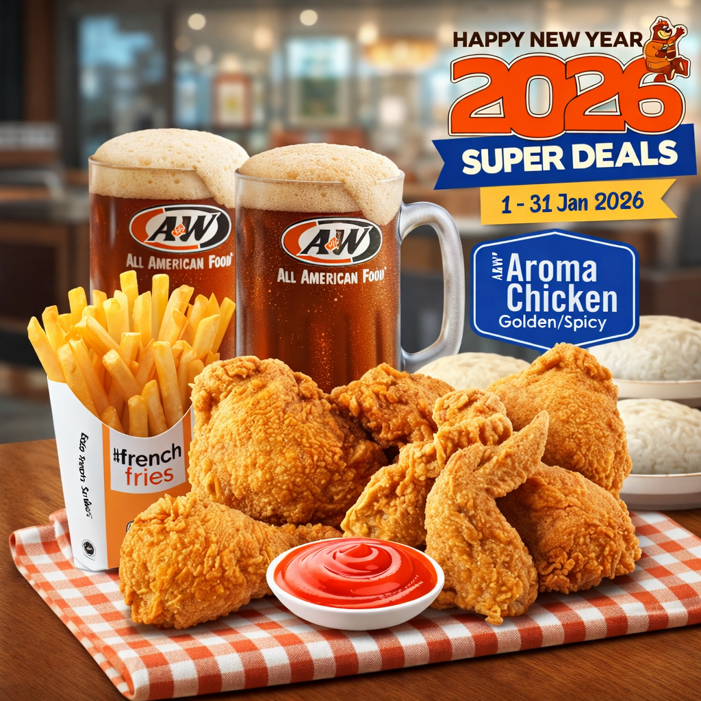 SUPER - 5 Aroma Chicken, Fries, Rice & RB