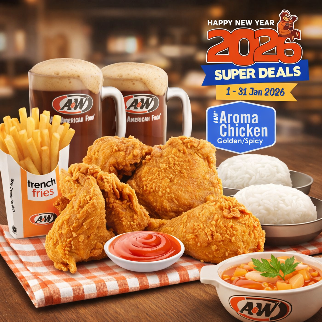 SUPER - 6 Aroma Chicken, Rice, Fries & RB