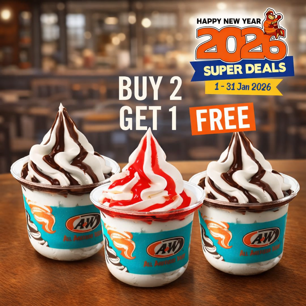 SUPER - Buy 2 Get 1 FREE Sundaes